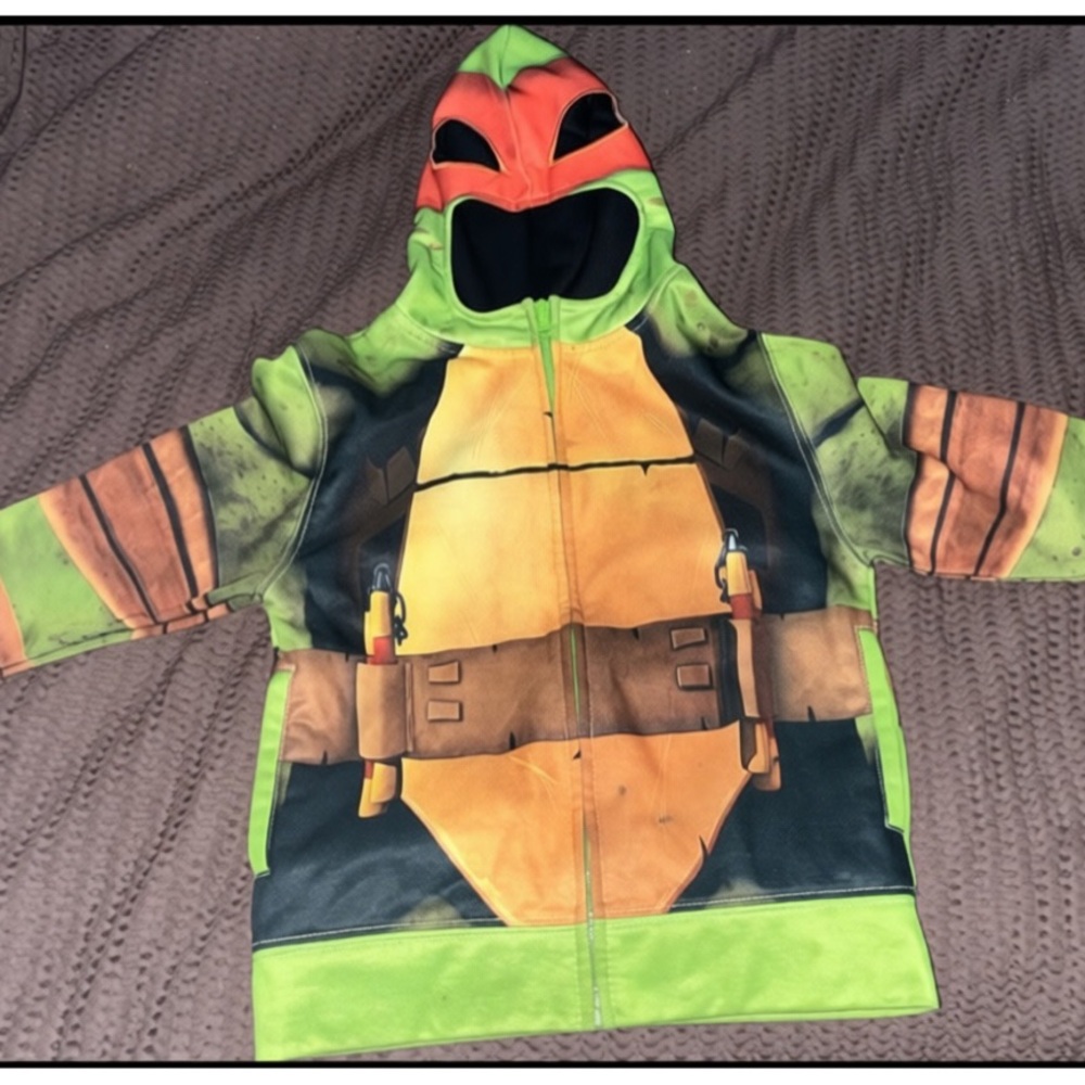 Nickelodeon Boys S/4 Donatello Orange  teenage mutant ninja turtle hoodie w/mask
